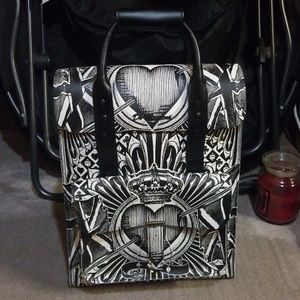 Dr. Marten Playing Card Leather Backpack